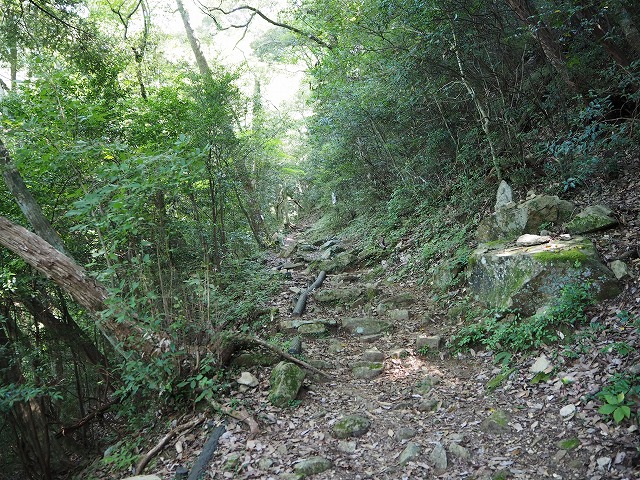 備中松山城　鞴峠～大手　山道